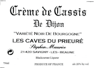 Crème De Cassis Blackcurrant Liqueur